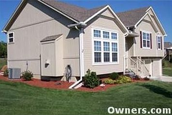 North side of house with landscaping