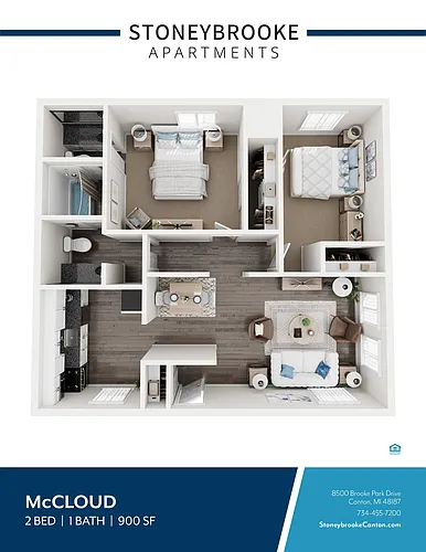 Floor plan 2 Bed