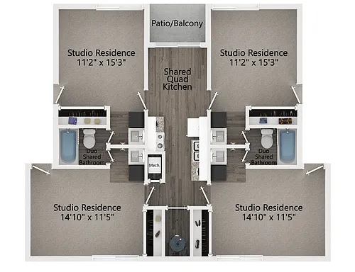 Floor plan Dorm Style