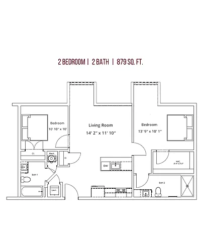 Floor plan 2 Bedroom