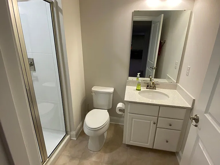 Basement bathroom