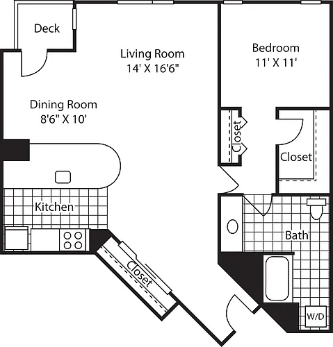Floor plan Bed 514-1035 NW