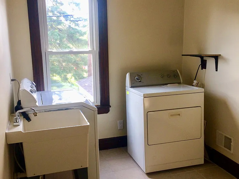 Private laundry room on same floor (2nd floor), enclosed, wi
