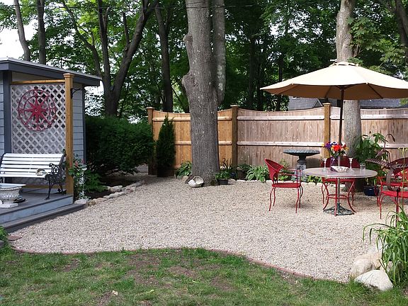 patio dining grilling area