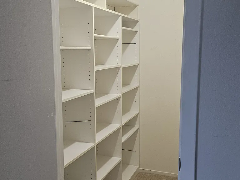 Master walk-in closet