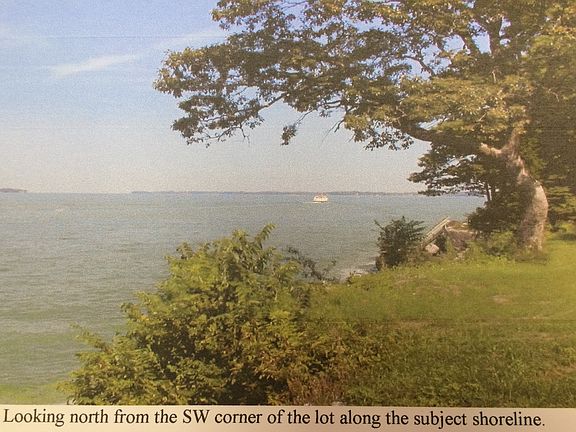NW along shoreline