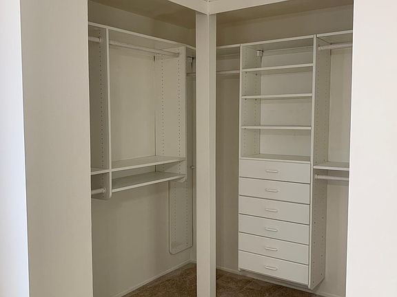 closet in master bedroom