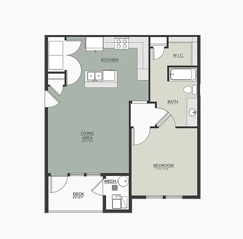 Floor plan 1X1