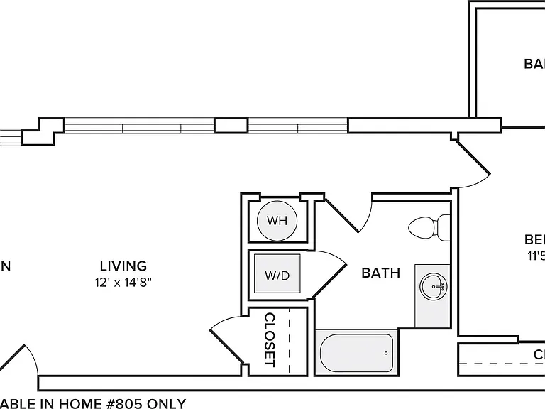 A15*Note: Balcony is available in home #805 only. A15*Note: Balcony is available in home #805 only.
