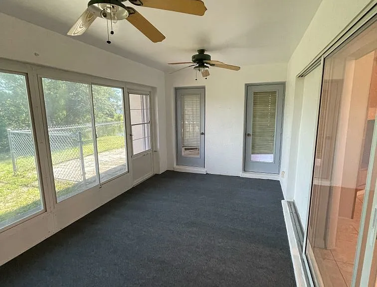 Enclosed lanai with direct access to master bedroom and bathroom