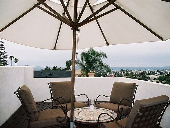 Beautiful ocean view from top deck