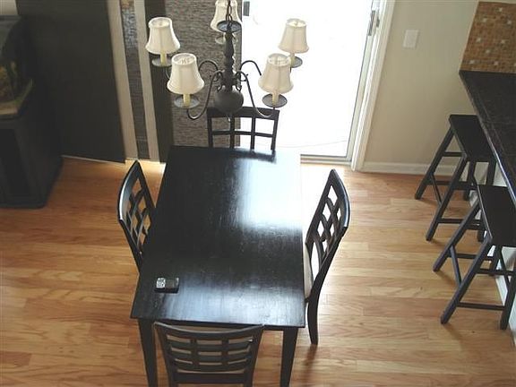 Dining room will accommodate large furniture