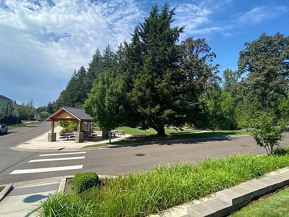 View of the neighborhood park in the front yard