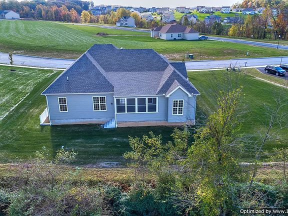 The Chadwick- Aerial View- 1 2 acre home-site and Farm Views