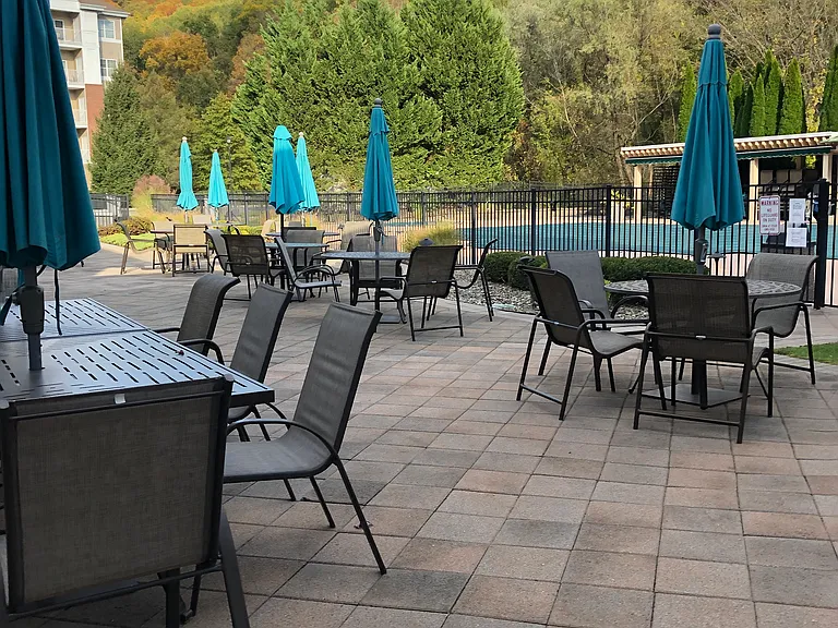 Outdoor patio with inground pool