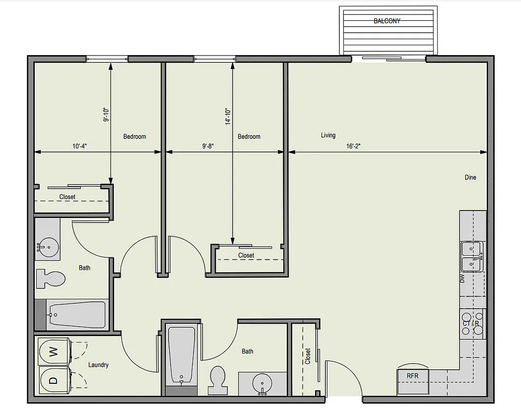Floor plan 2X2