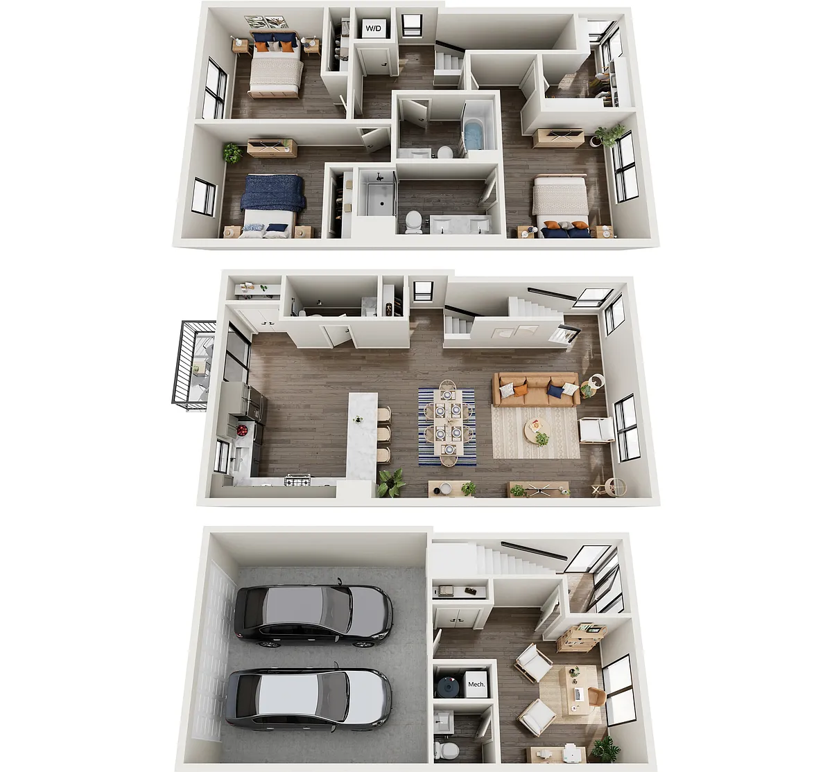 Floor plan Spruce Townhome