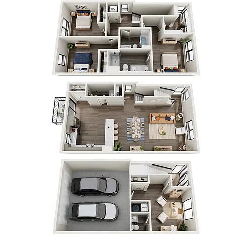 Floor plan Spruce Townhome