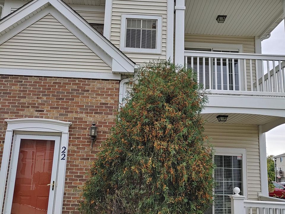 large bush as been removed from front. Upstairs unit.