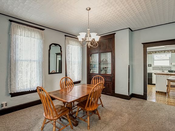 Dining room with built in
