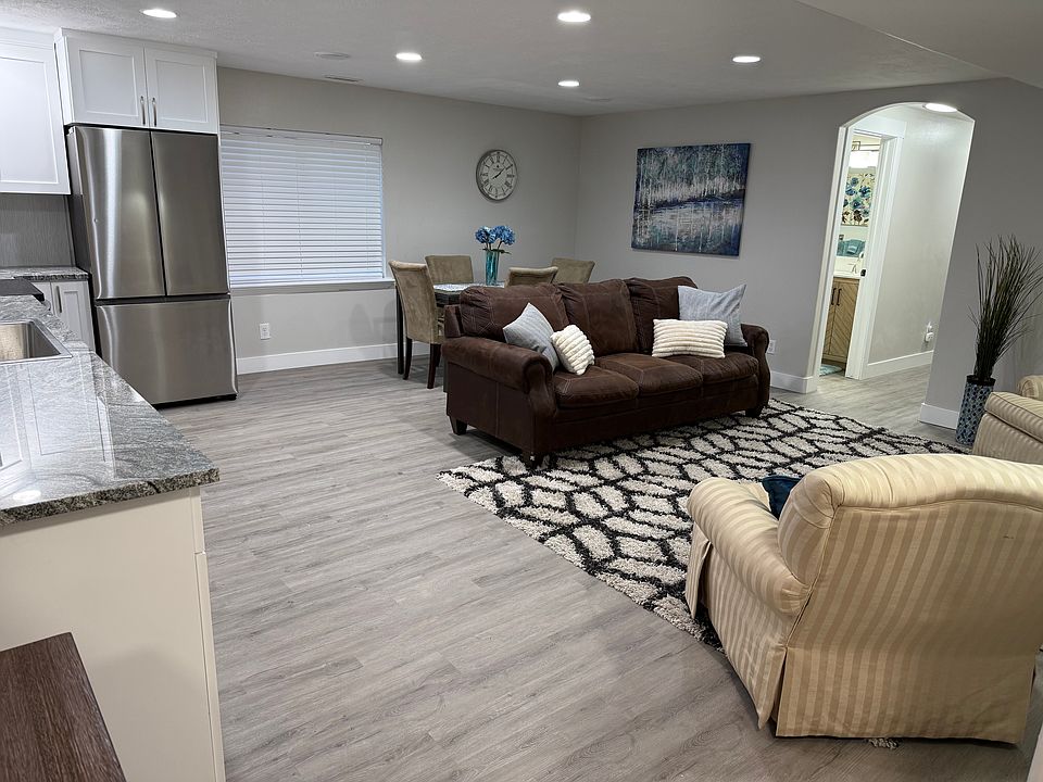 Living room and dining room from the entryway