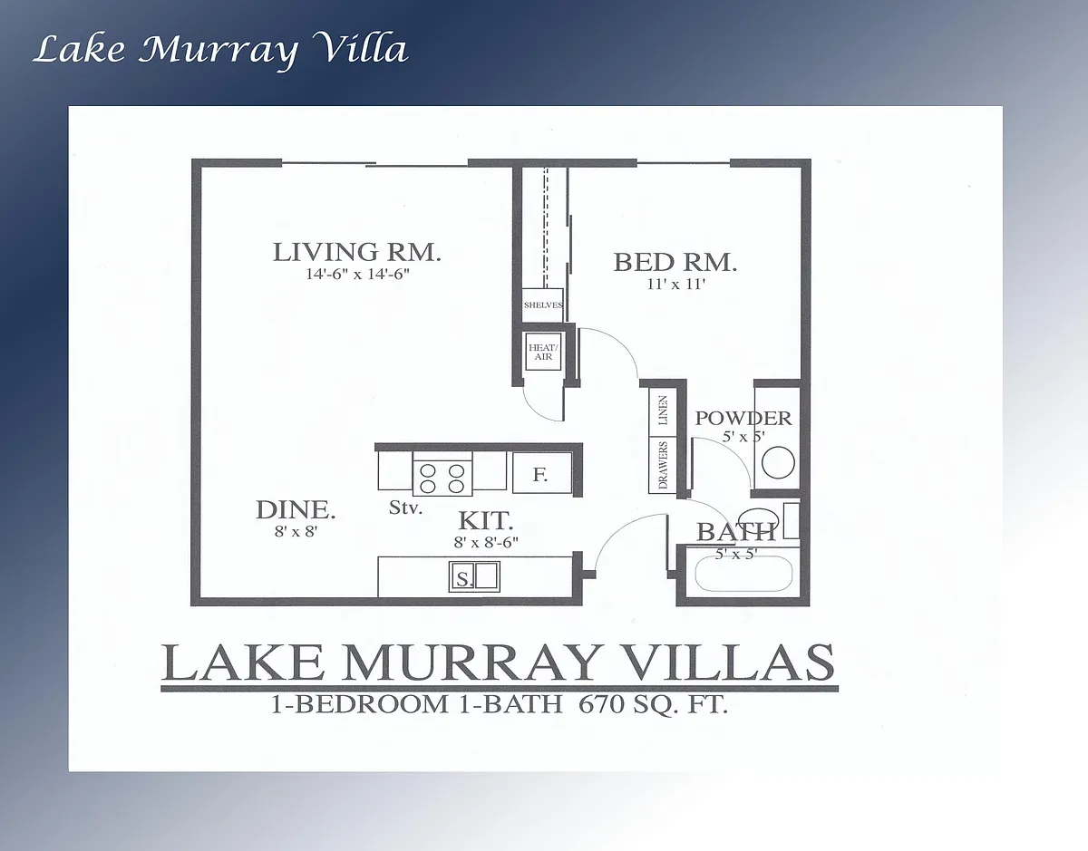 Floor plan 1 Bedroom