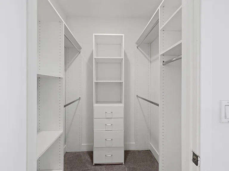 Full-Size Closet with Built-In Organization System