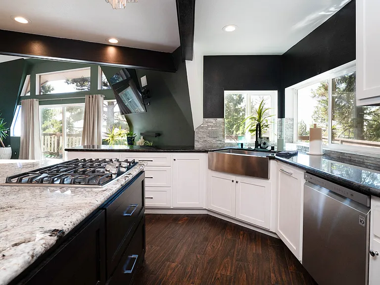 Large open kitchen