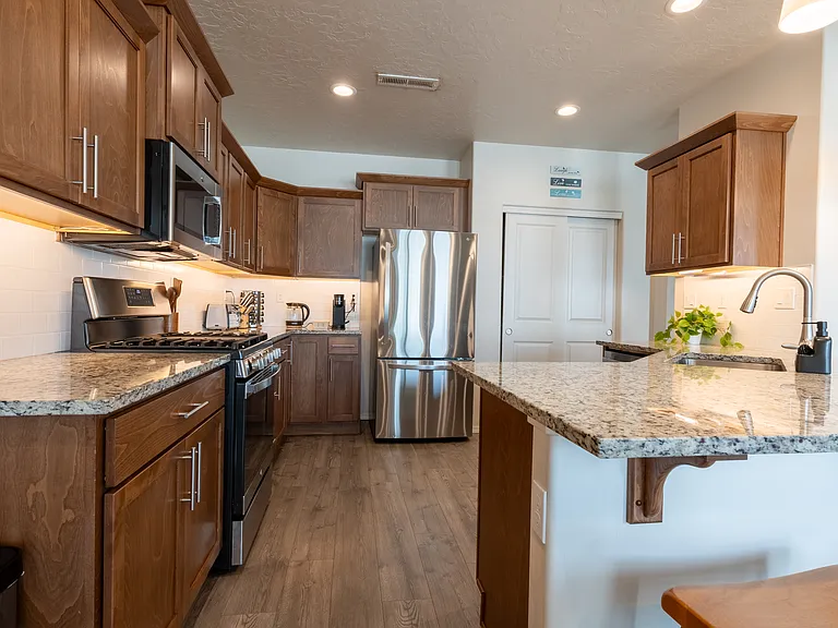 Keurig, Toaster Oven, and Kettle included