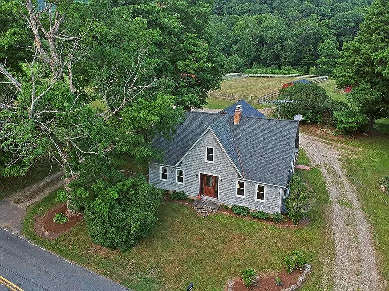 The 3 bedroom house was built in 1800 but updated with exposed beams l, cherry hardwood floors, modern one and a half bathrooms, and a newly furnished basement.