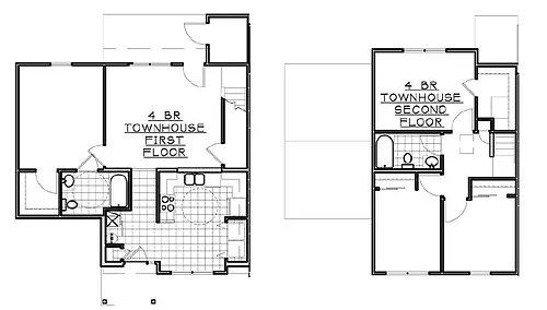 Floor plan 4 Bedroom B