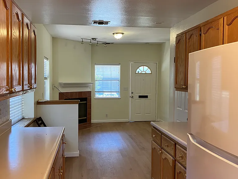 Living area from kitchen.