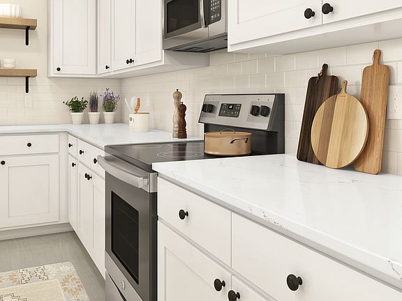 Designer cabinets in kitchen