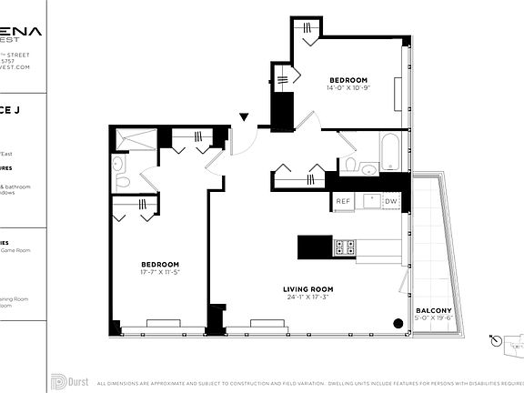 2nd image of 601 W 57th St #38J