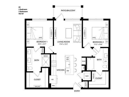 Floor plan B1