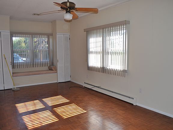 family room with window seat