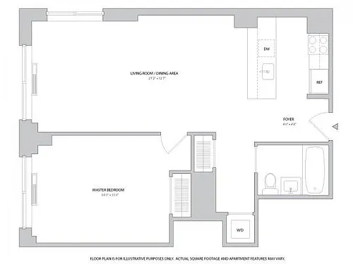 Floor plan 1X1 - A18