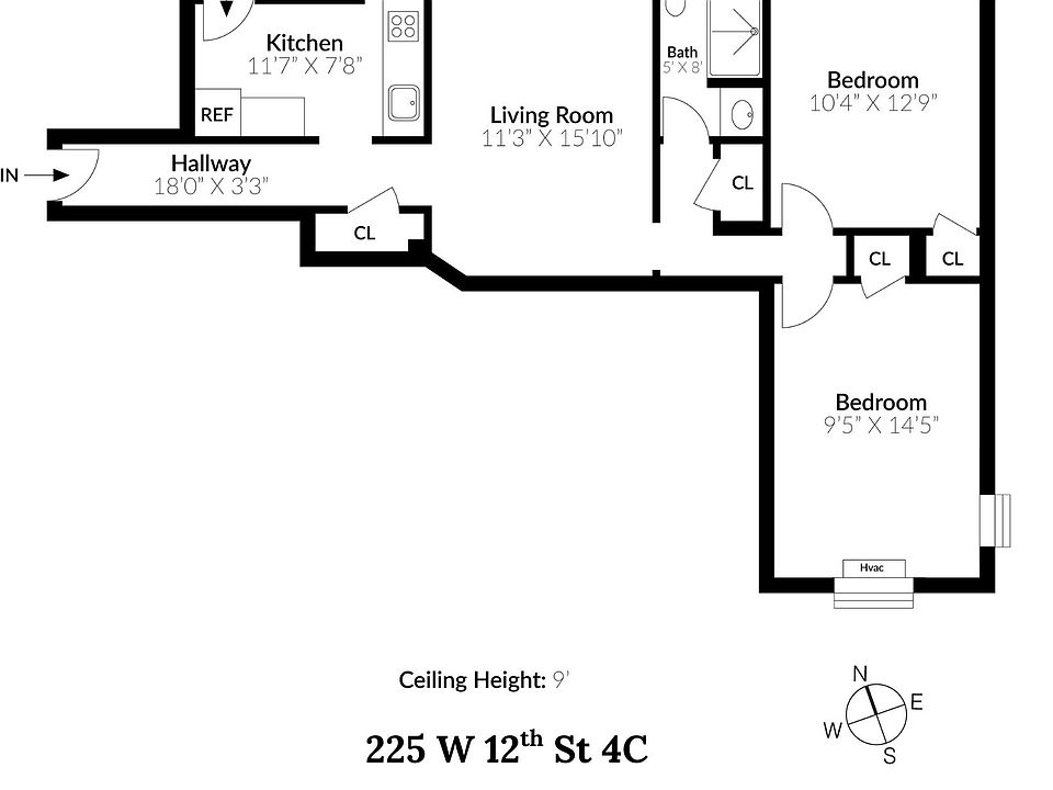 2nd image of 225 W 12th St APT 4C