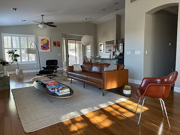 Living room + dining room + kitchen