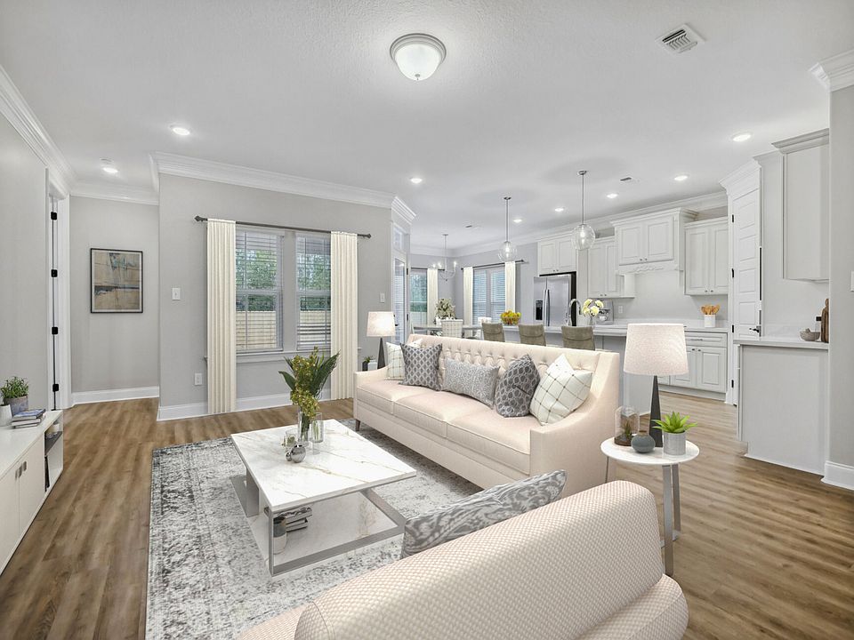 Great room in the Taylor floorplan at a Meritage Homes community in Gulfport, MS.