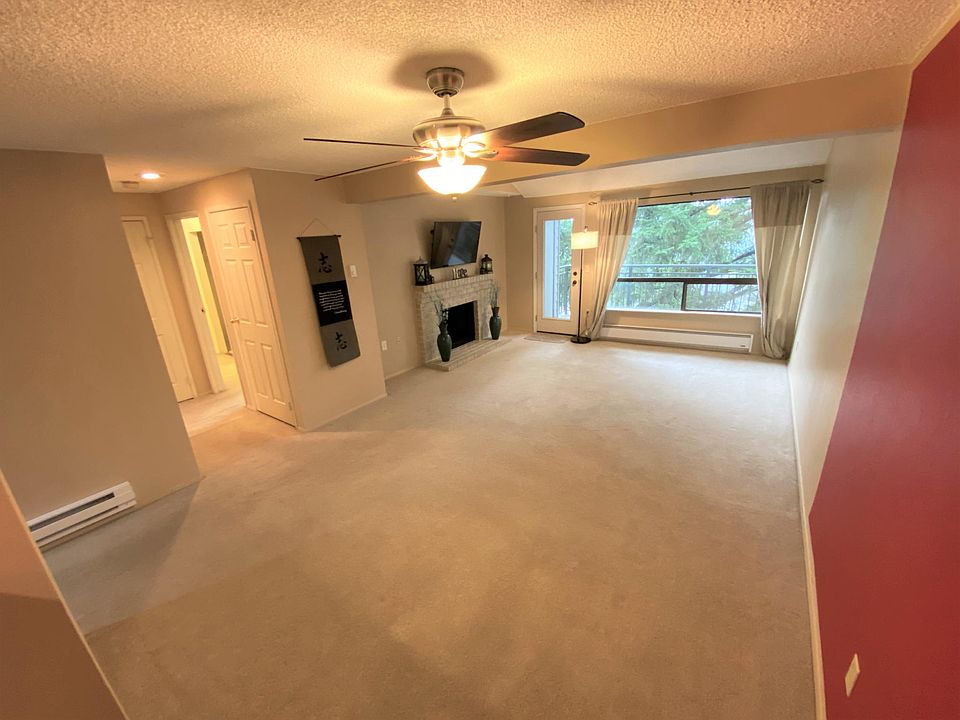 Beautiful open floor plan and wood-burning fireplace