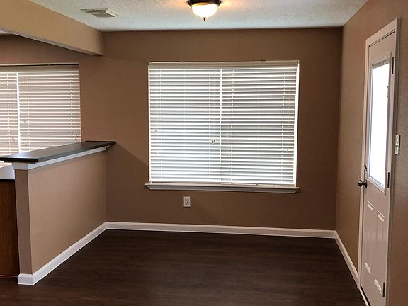 Dining room - new back door & 2-inch blinds