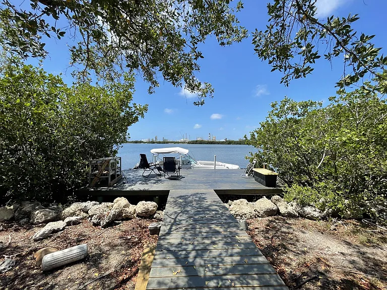 Property is located on the water.