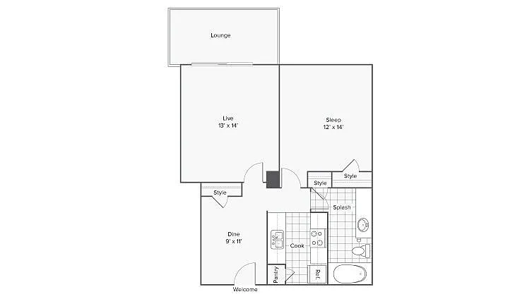 Floor plan Hickory