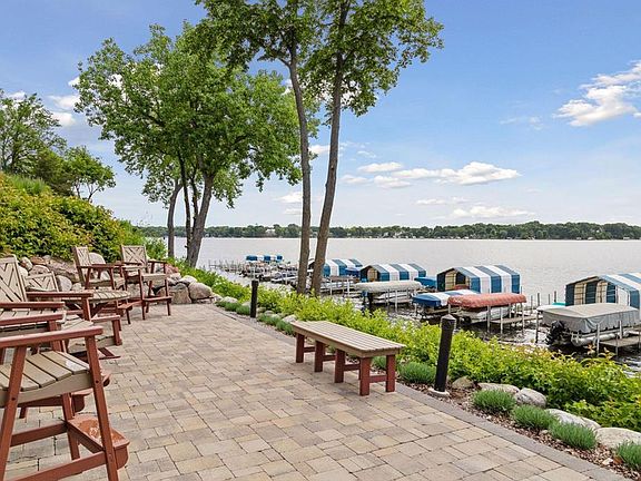 Relax on the top patio and contemplate the lake.
