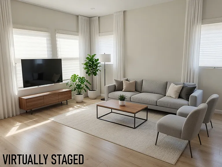 Family Room, virtually staged