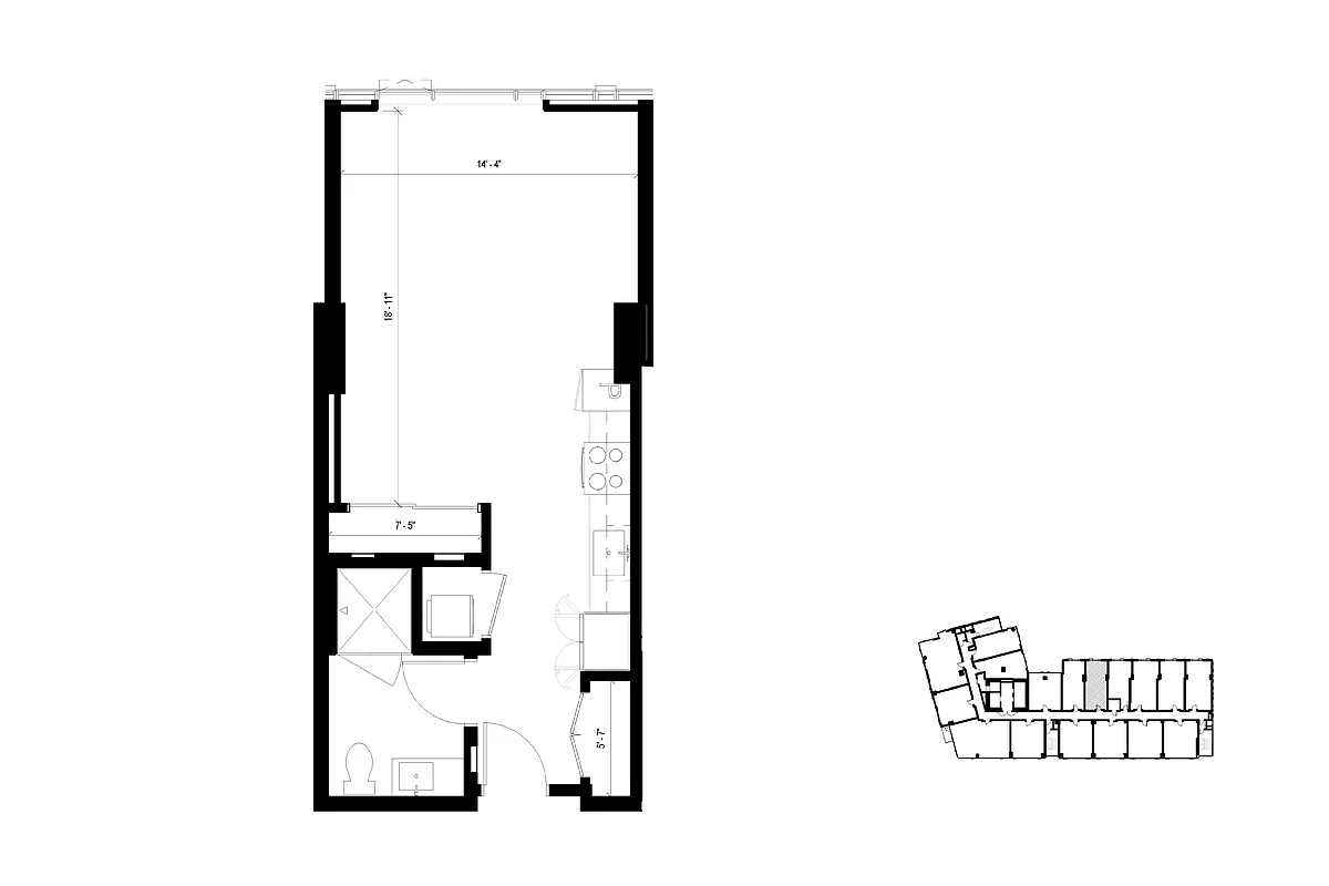 Floor plan S4 Studio