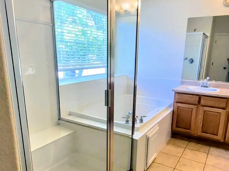 Primary bathroom.