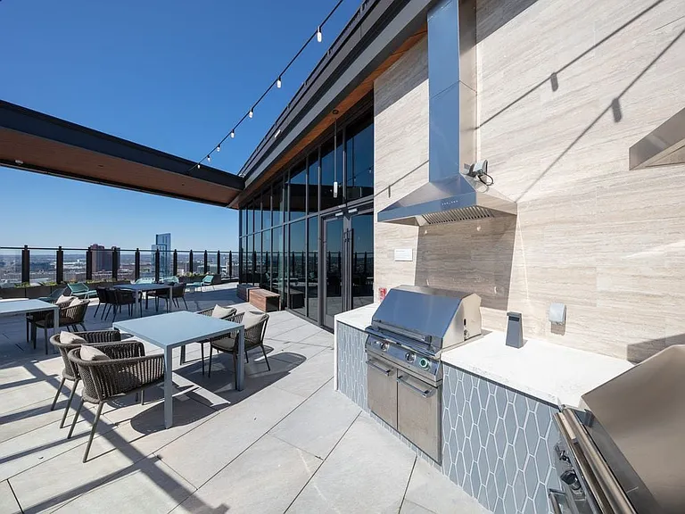 24th floor grill area with dining tables