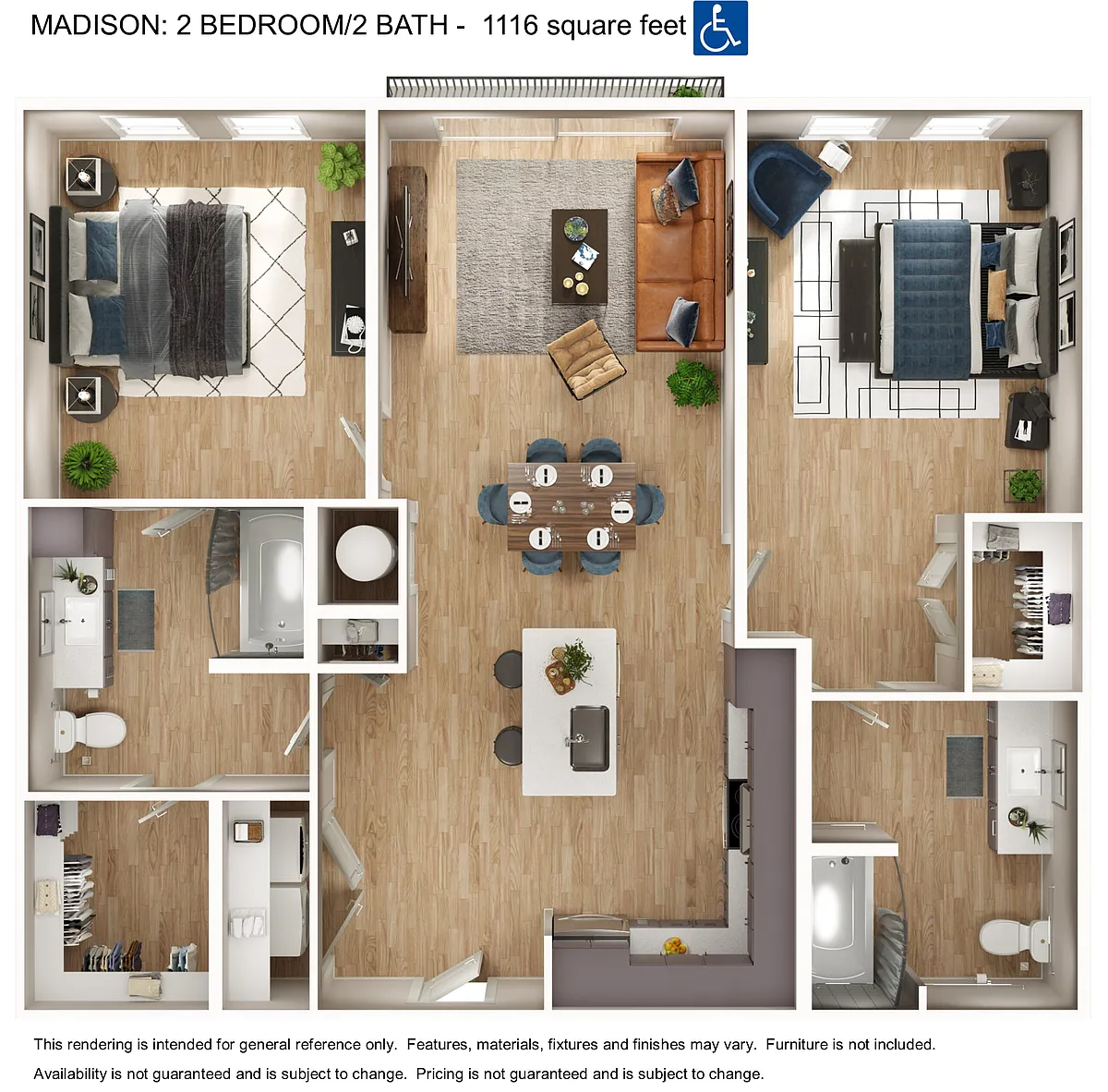 Floor plan B1-HC - Madison